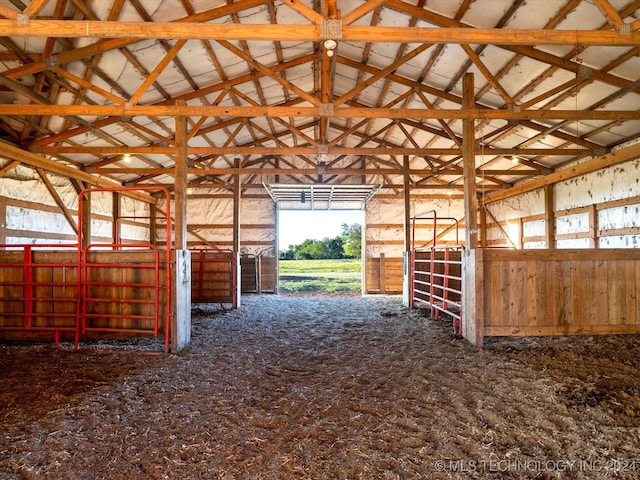 view of stable