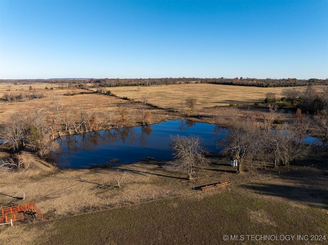 water view featuring a rural view