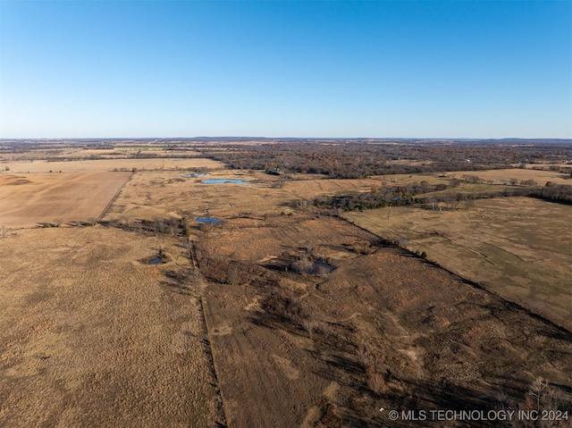 bird's eye view featuring a rural view