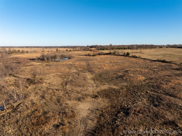 view of landscape featuring a rural view