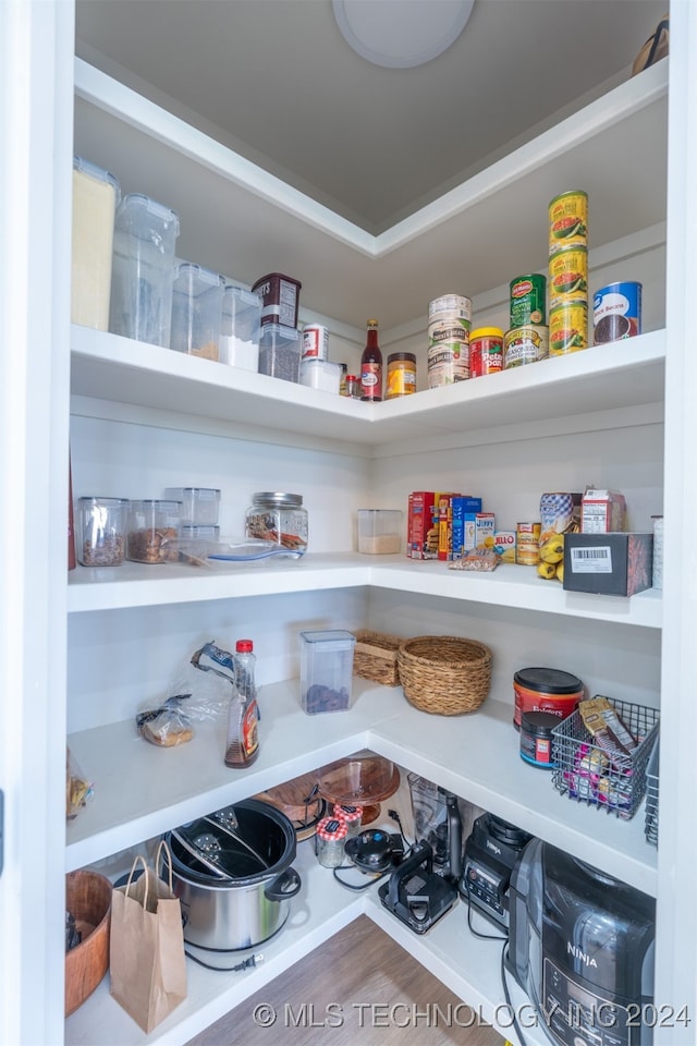 view of pantry