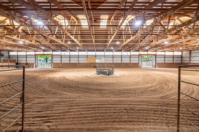 view of horse barn