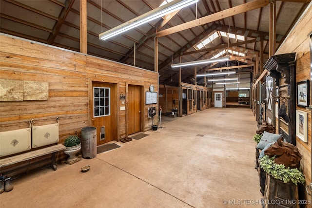 view of horse barn