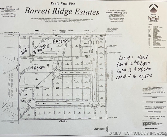 W 151st St S, Sapulpa OK, 74066 land for sale