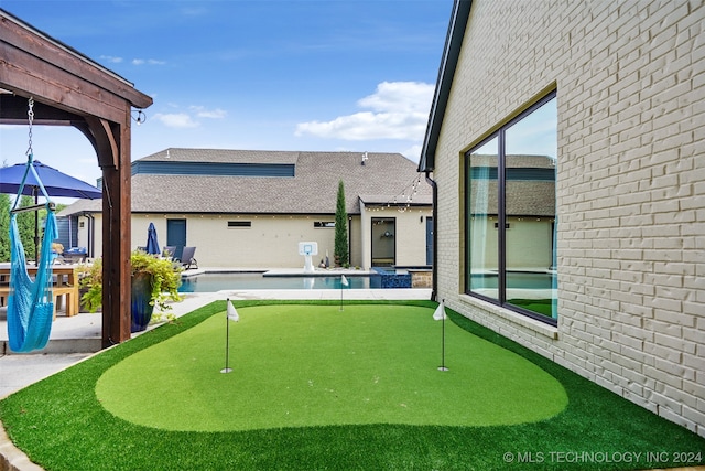 exterior space with a patio