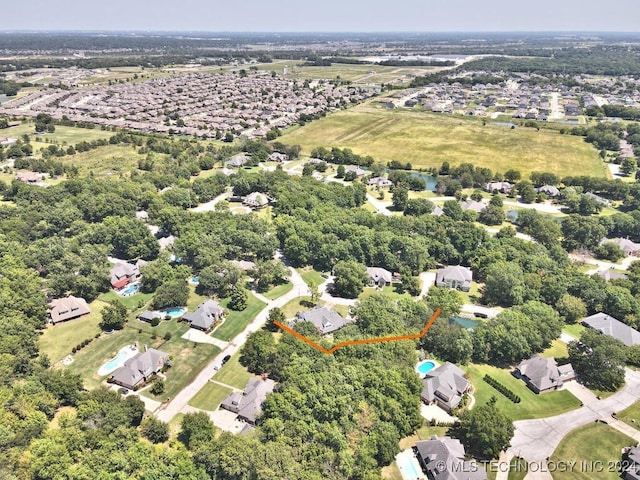 birds eye view of property