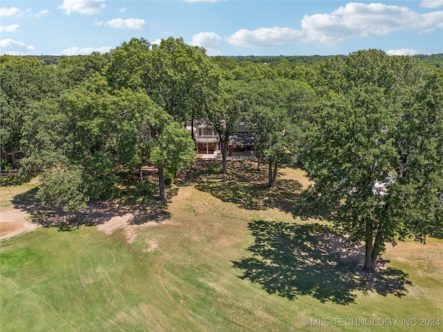 bird's eye view featuring a rural view