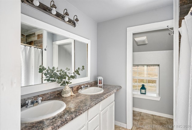 bathroom with vanity