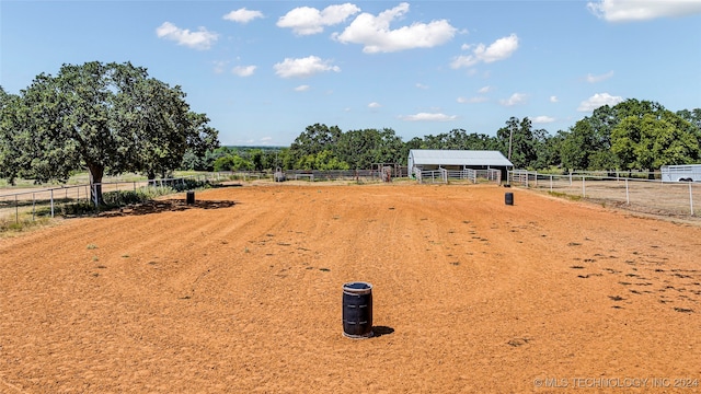 view of community featuring a rural view