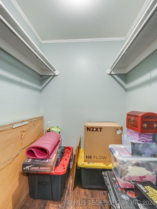 view of storage room