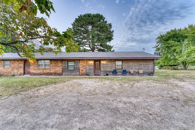 view of ranch-style home