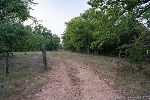 8248 E 122nd Rd, Wetumka, OK 74883 - view of dirt / gravel road