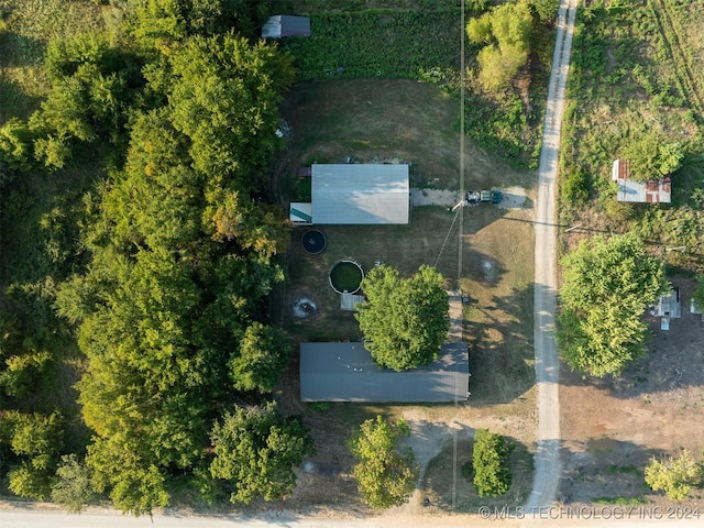 8248 E 122nd Rd, Wetumka, OK 74883 - bird's eye view