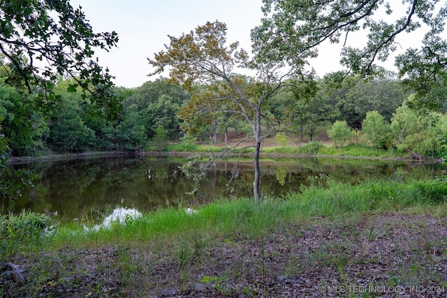 8248 E 122nd Rd, Wetumka, OK 74883 - water view with a forest