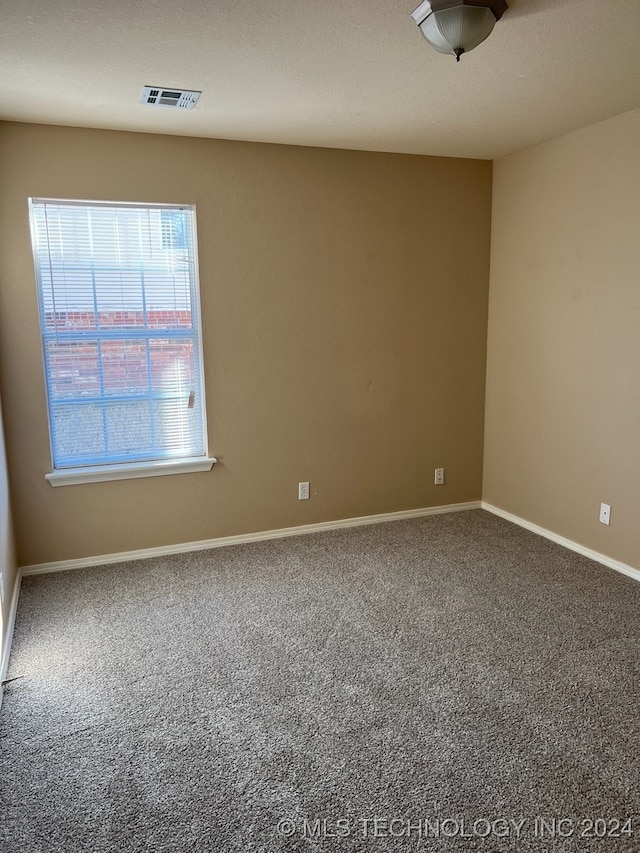 unfurnished room with carpet floors