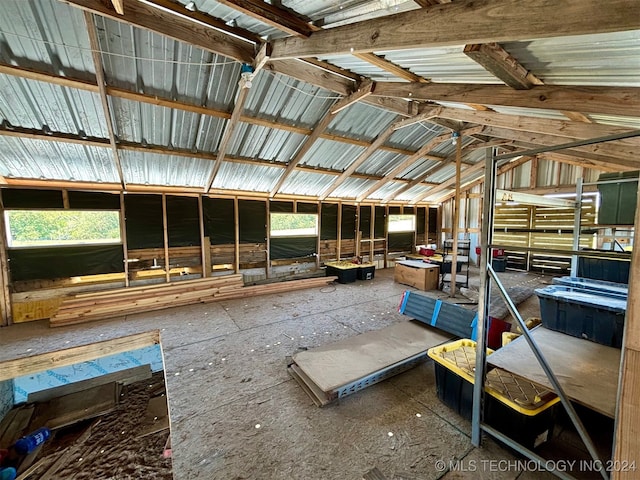 interior space featuring a wealth of natural light