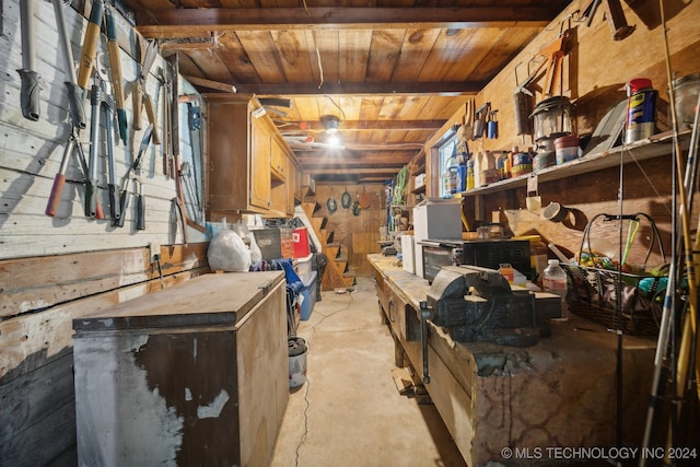 view of storage room