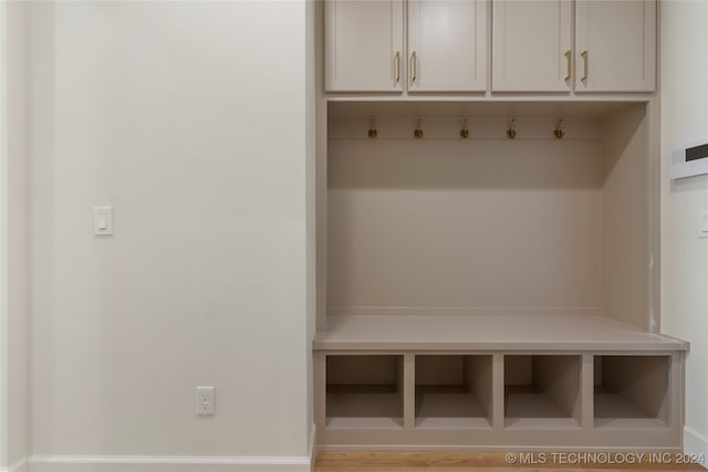 mudroom featuring hardwood / wood-style flooring