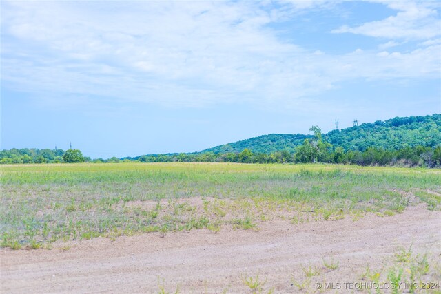 property view of mountains with a rural view