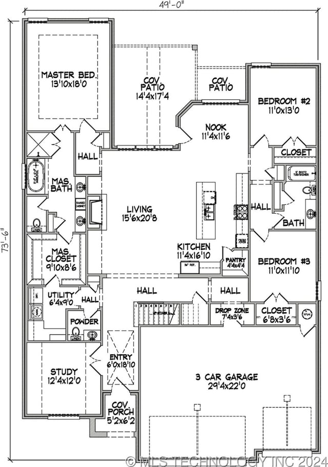 5424 E 125th Pl S, Bixby, OK 74008 - home floor plan