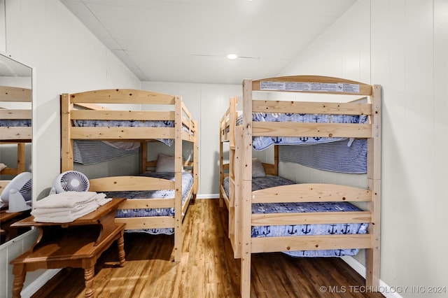 bedroom featuring hardwood / wood-style flooring