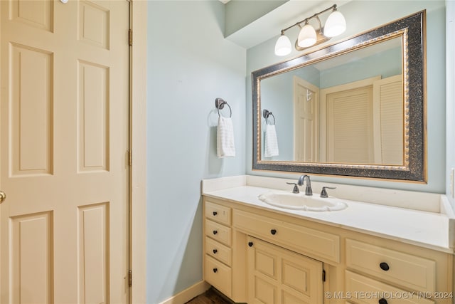 bathroom featuring vanity