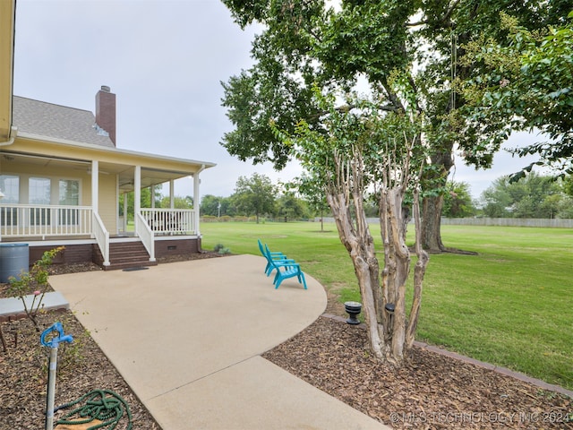 exterior space featuring a porch