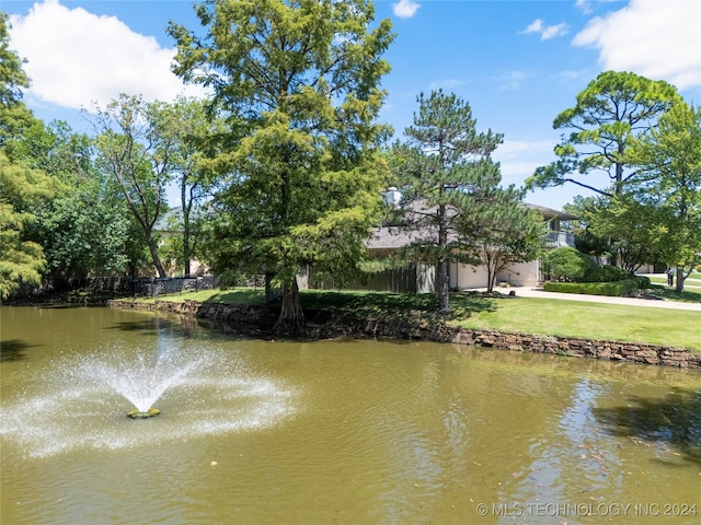 view of water feature