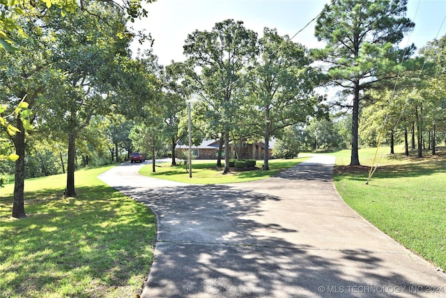 view of home's community featuring a yard