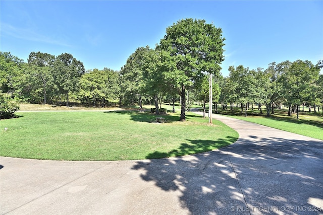 view of home's community featuring a yard