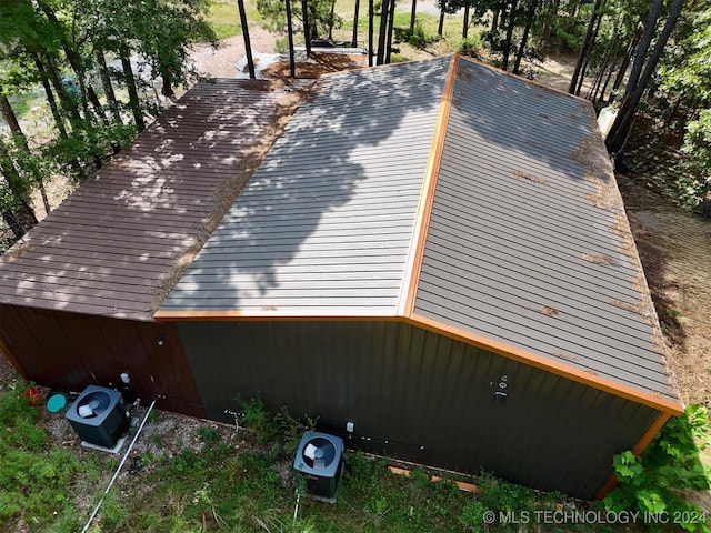 view of home's exterior featuring central AC