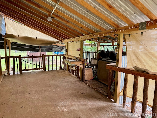 view of storage room