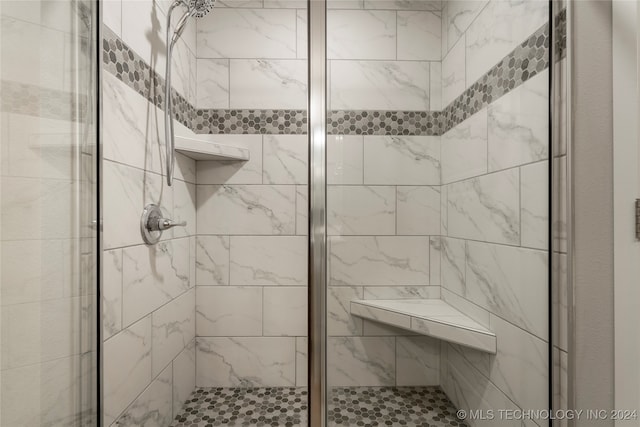 bathroom with walk in shower