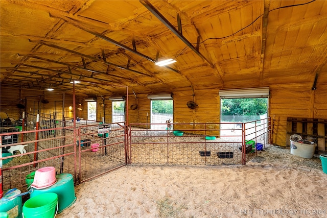 view of horse barn