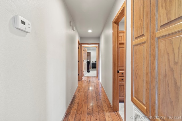 hall featuring hardwood / wood-style floors