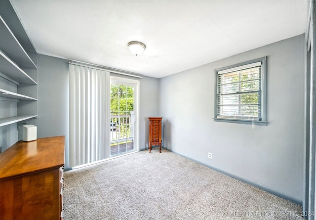 empty room featuring carpet floors