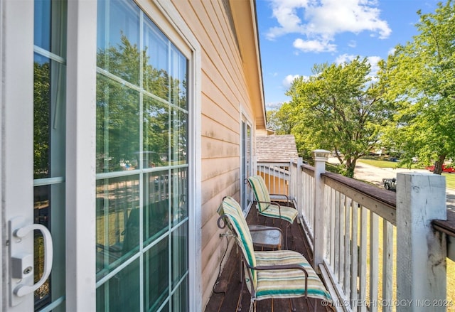 view of balcony