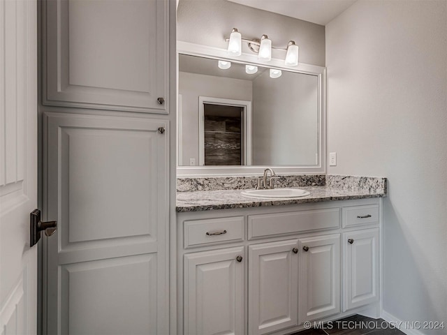 bathroom with vanity