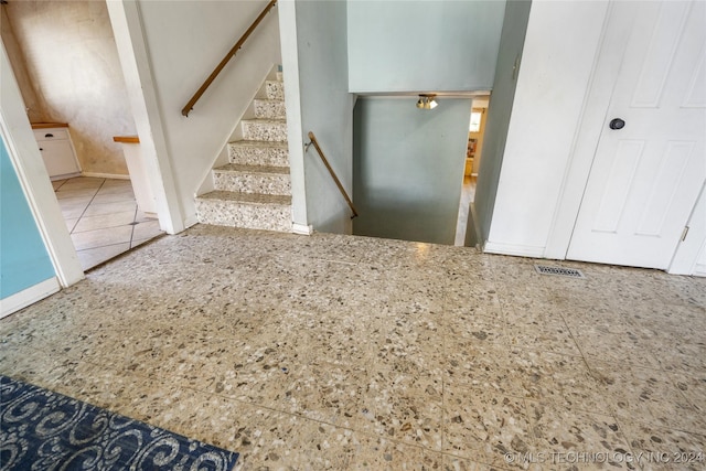 interior space featuring visible vents and tile patterned floors