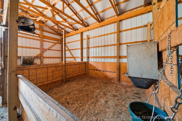 view of horse barn