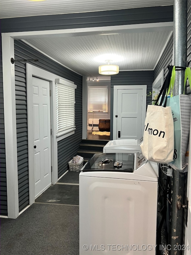 laundry room with washer and dryer