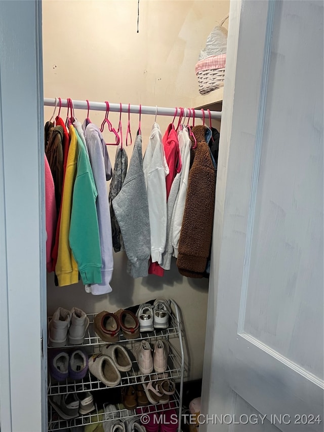 view of closet