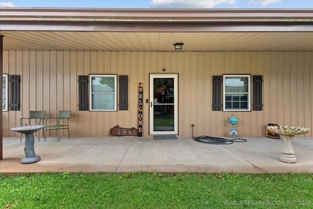 rear view of property with a patio area