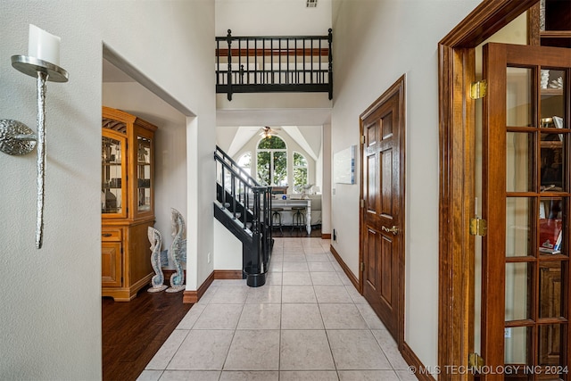 entryway featuring light wood-type flooring