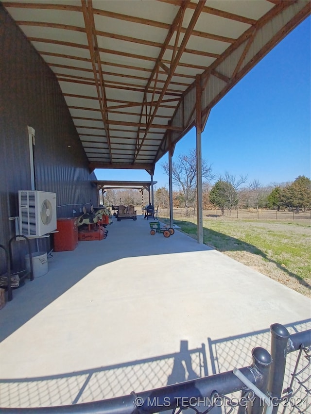 view of patio / terrace featuring ac unit