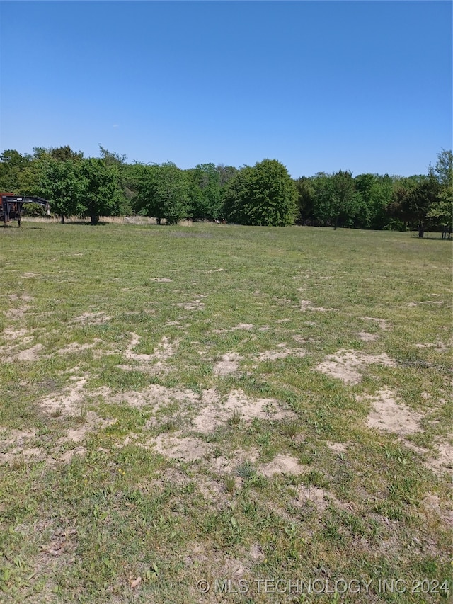 view of yard featuring a rural view