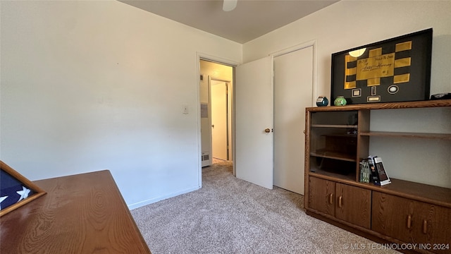 interior space with carpet floors