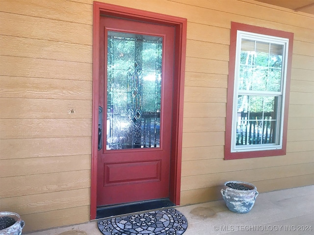 view of entrance to property