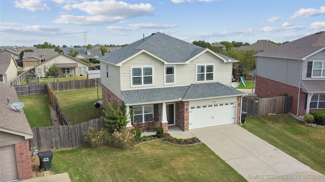 view of front property with a front yard