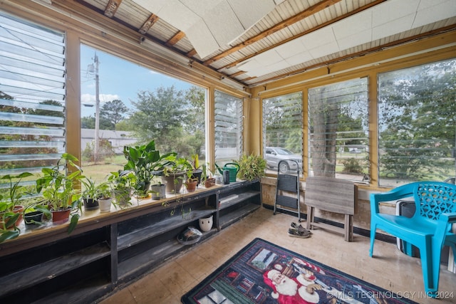 view of sunroom / solarium